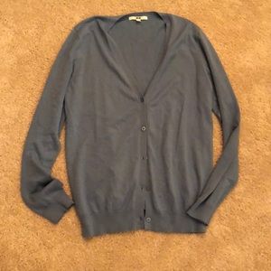 Uniqlo blue cardigan